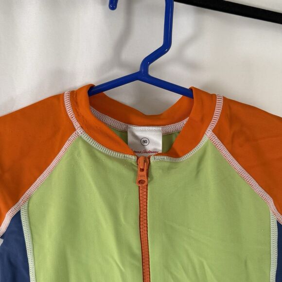 Hanna Andersson Swimsuit Boys 18-24 Months Zip Up Short Sleeve Shorts - Picture 2 of 8